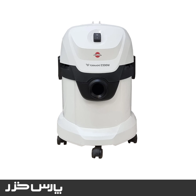 جاروبرقی سطلی پارس خزر مدل TORNADO-2200 سفید 2025-11-27T16:03:33+00:00