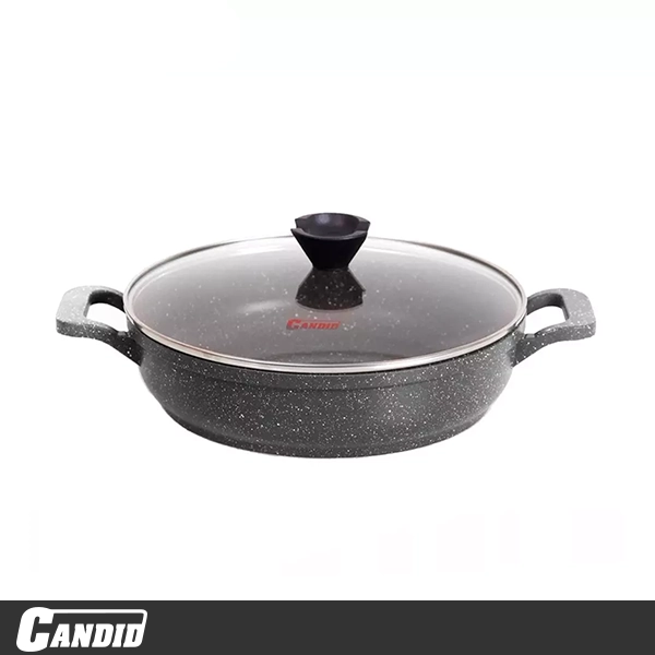 تابه دودسته 28 سانتی کاندید مدل پروانه خاکستری