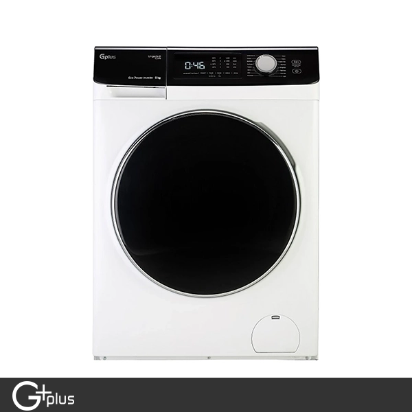 ماشین لباسشویی جی پلاس 8 کیلویی مدل GWM-M854W سفید