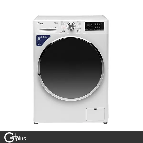ماشین لباسشویی جی پلاس 9 کیلویی مدل GWM-R990W سفید