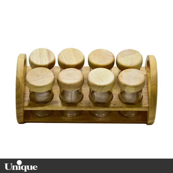 جا ادویه چوبی یونیک مدل UN-6139 ست 8 عددی 2025-08-30T07:33:55+00:00