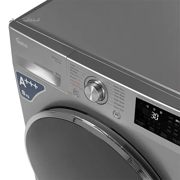 ماشین لباسشویی جی پلاس 8 کیلویی مدل GWM-R808S
