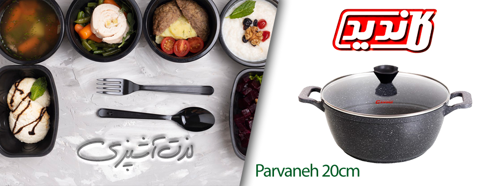 قابلمه 20سانتی کاندید مدل Parvaneh - لذت آشپزی1