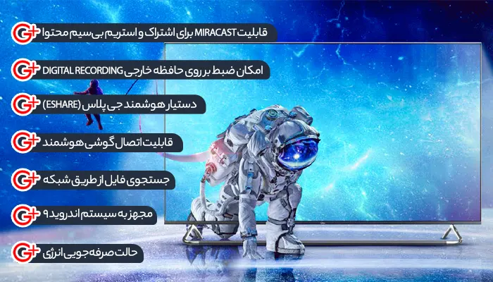 قیمت تلویزیون جی پلاس