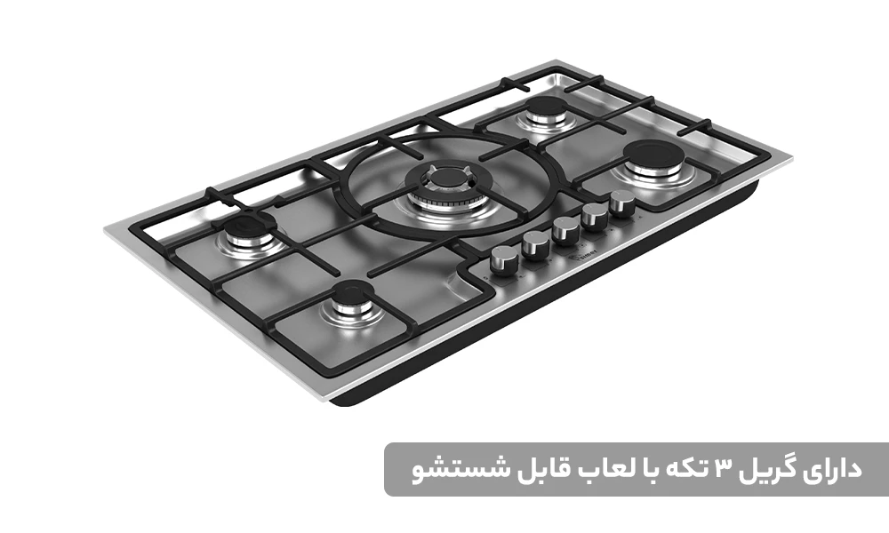 اجاق گاز صفحه ای سيمر مدل S550