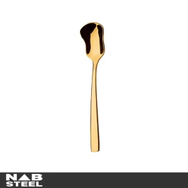 قاشق بستنی خوری ناب استیل 6 پارچه مدل فلورانس طلایی