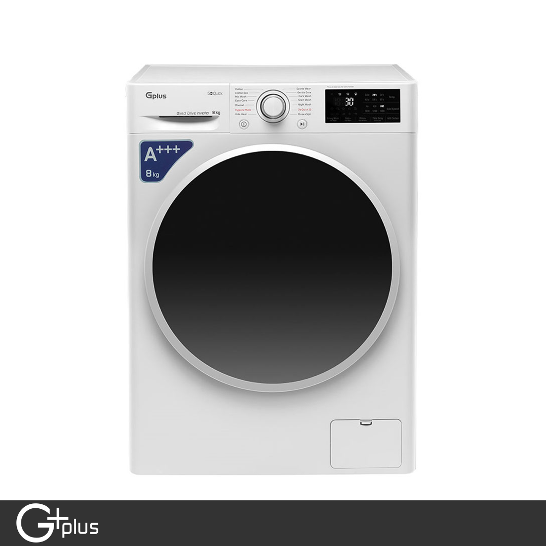 ماشین لباسشویی جی پلاس 8 کیلویی مدل GWM-L87W