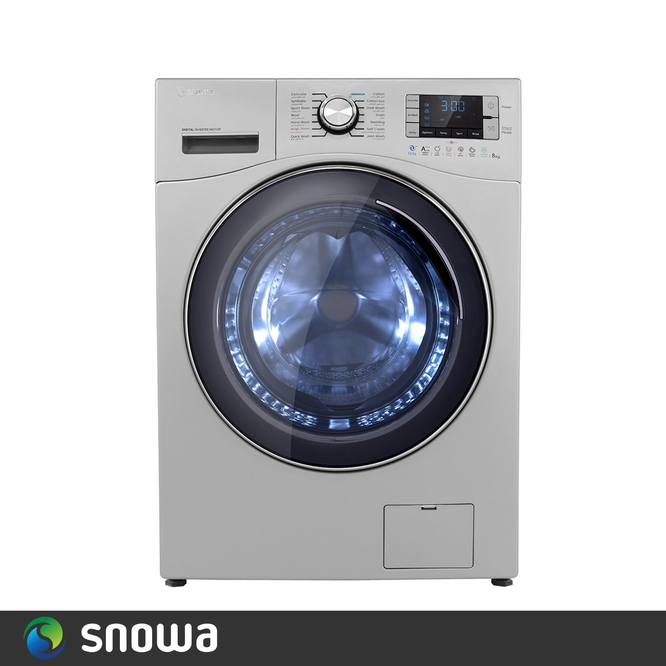 ماشین لباسشویی اسنوا سری اکتا 8 کیلویی مدل SWM-D80S 2025-02-04T23:05:44+00:00